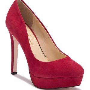 Jessica Simpson Riller Faux Suede Platform Pump